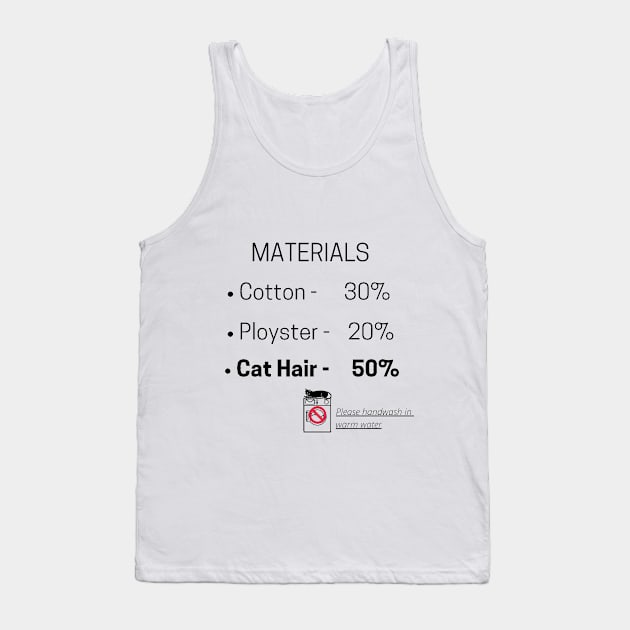 50% Cat Hair Tank Top by ANMA Designs